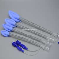 Disposable silicone reinforced Laryngeal Mask with blue cuff